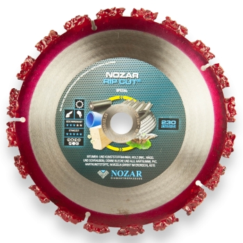 NOZAR RIP CUT® Premium-Diamant Trennscheibe für Holz und Baustellenmaterial Ø230 x 22,23mm